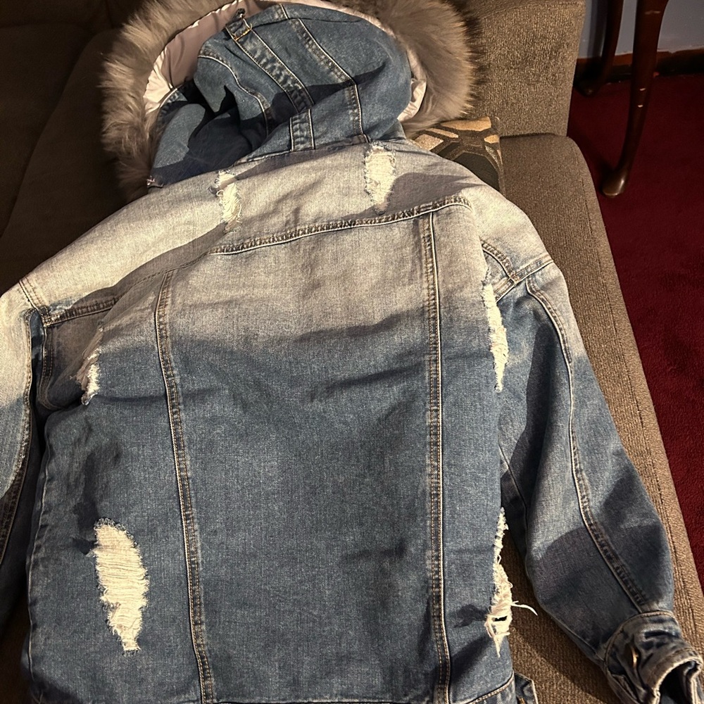 This is beautiful fluffy jacket .